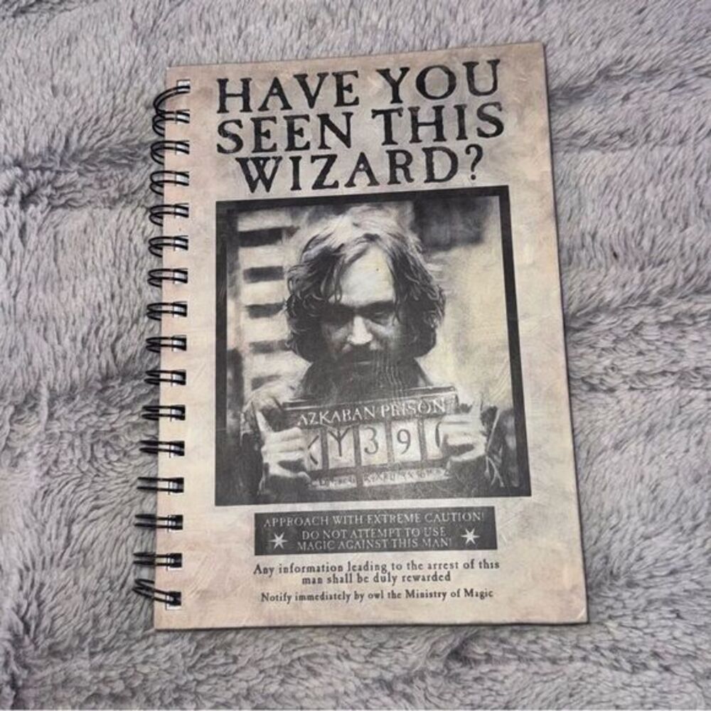 Harry Potter Sirius Black "Wanted" Spiral Journal notebook